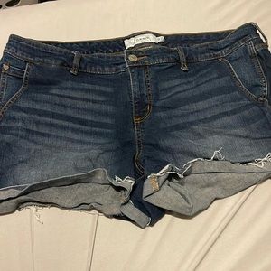 Torrid Size 20 Dark Blue Jean Shorts
